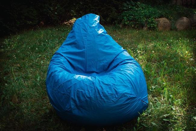 Бескаркасное кресло-мешок Голубое XL