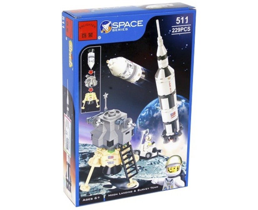 Конструктор Brick 511 "Лунная экспедиция", 229 деталей.