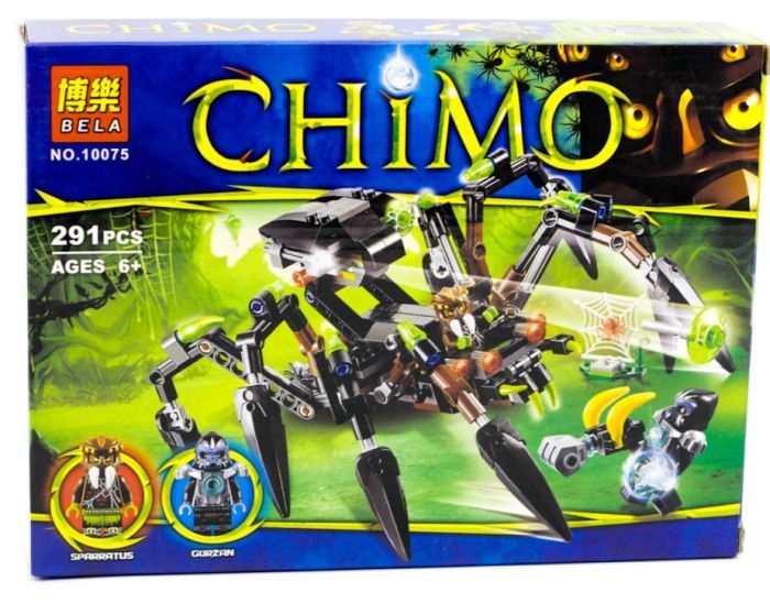 Конструктор Bela Chima 10075 "Паучий охотник Спарратуса", 291 деталь