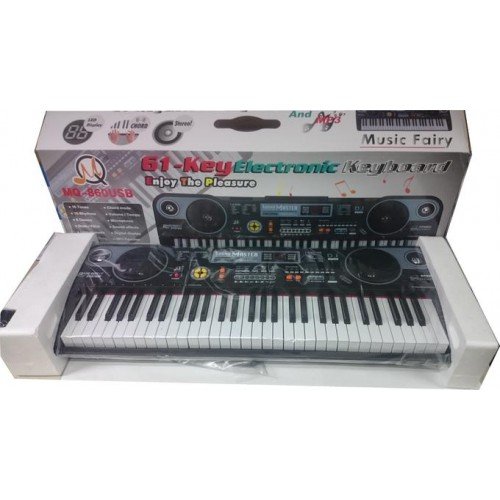 Детский электронный синтезатор- пианино с микрофоном MQ-860 USB