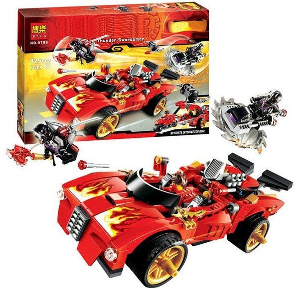 Конструктор Bela Ninja 9796 "Ниндзя-перехватчик Х-1", 425 деталей