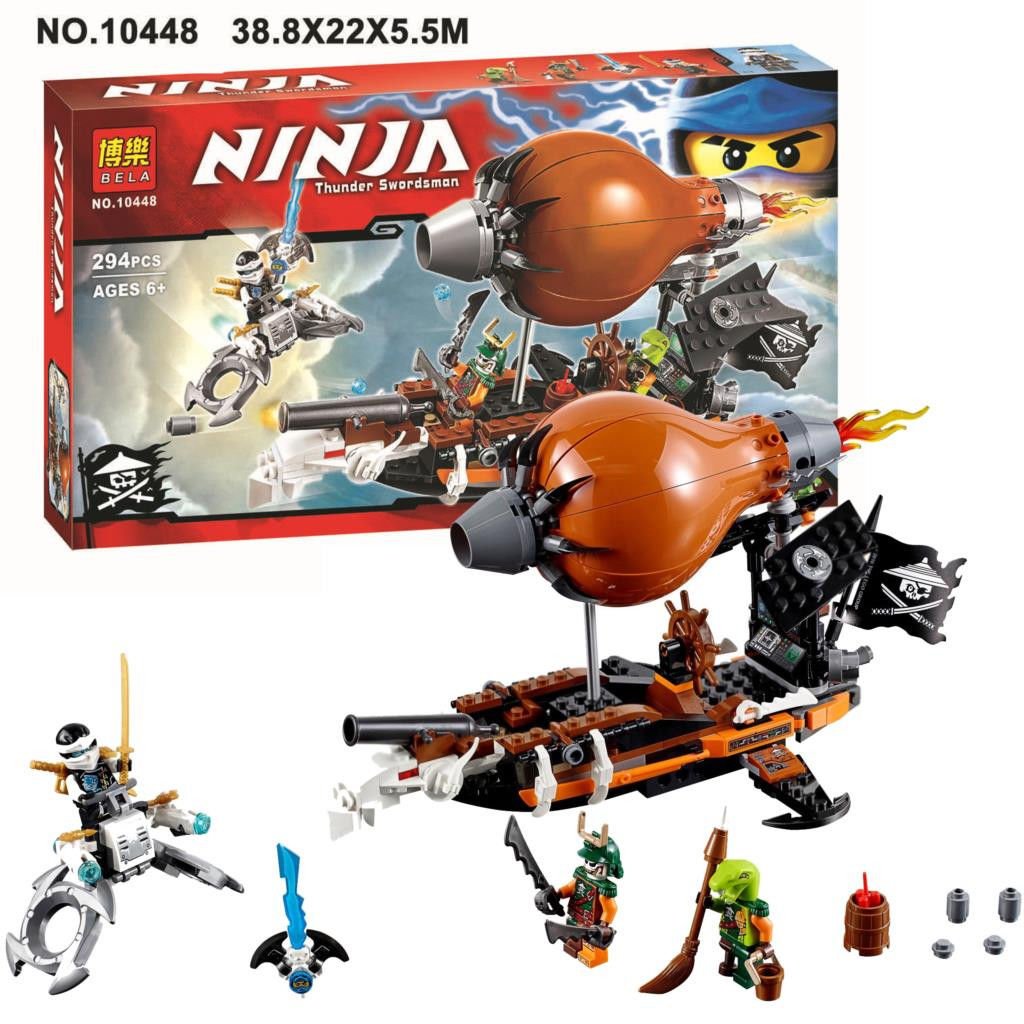 Конструктор Bela Ninja 10448 "Дирижабль-штурмовик", 294 детали