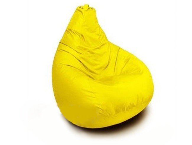 Бескаркасное кресло-мешок Жёлтое XL