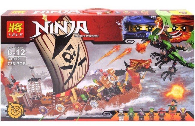 Конструктор Lele Ninja "Корабль пиратов" 31012, 736 деталей