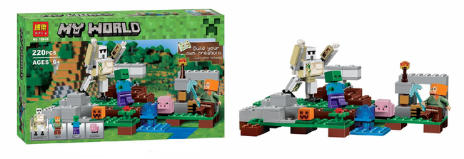 Конструктор Bela Minecraft "Железный Голем" 10468, 220 деталей
