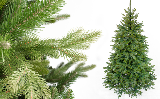 Ель искусственная Сверк с ветками PE Корейская 2,2 метра