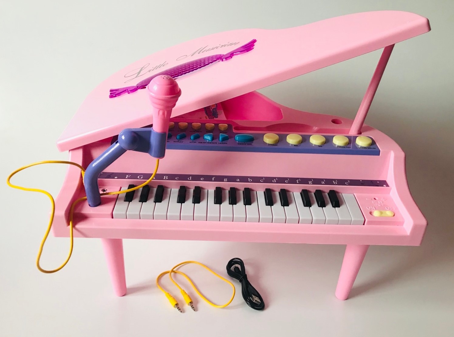 Дeтское пианино 3205 розовое
