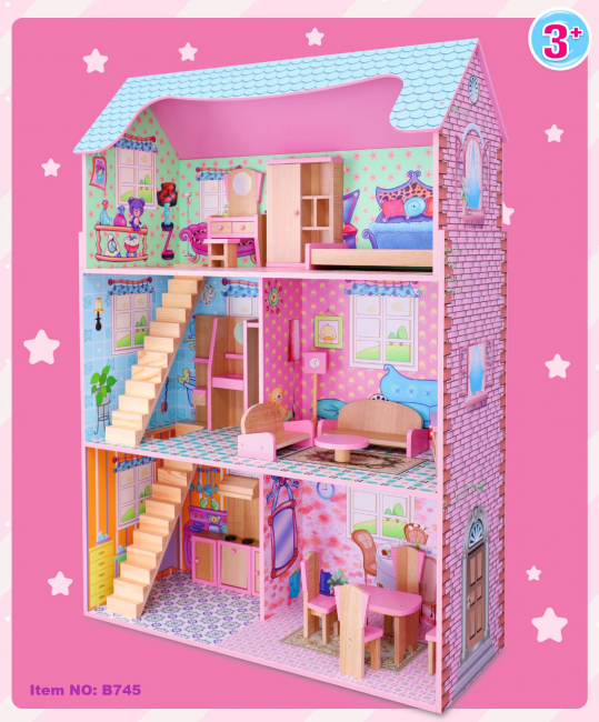 Кукольный домик с мебелью B742