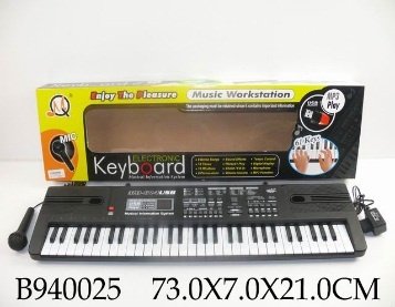 Детский электронный синтезатор- пианино с микрофоном MQ-814 USB