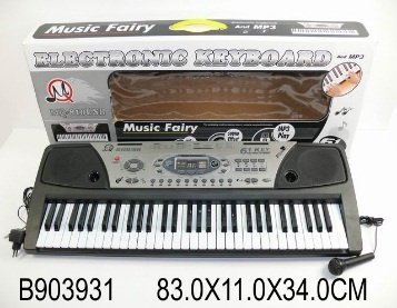 Детский электронный синтезатор- пианино с микрофоном MQ-810USB