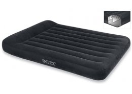 Матрас надувной Intex 66780 Pillow Rest Classic Bed 137*191*30 см., встроенный электронасос 220 В