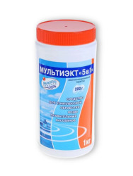 Средство для комплексной обработки воды "Мультиэкт 5в1" (таблетки 200 гр), 1 кг