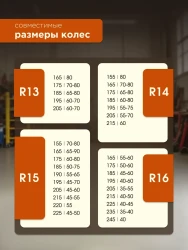 Чехлы для автомобильных колес МАК 70019, 4 шт, 90 см, (S)- фото7