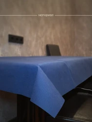 Скатерть на стол, одноразовая синяя, 140х220 см, 5 шт 71422-5(синий)- фото7