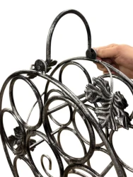 Подставка для бутылок металлическая кованая ПДБ-1-2- фото4