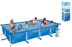 Каркасный бассейн INTEX 28274 Rectangular Frame Pool 450*220*84 см.