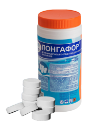 Хлорсодержащие медленнорастворимые таблетки ЛОНГАФОР (таблетка - 20 гр.), 1 кг
