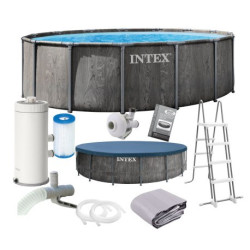 Каркасный бассейн Intex 26742 Greywood Prism Frame Premuim 457*122 см