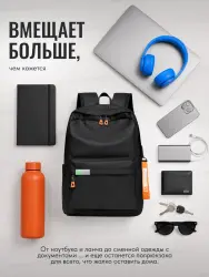 Рюкзак городской школьный для ноутбука с USB 70002- фото2