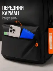 Рюкзак городской школьный для ноутбука с USB 70002- фото3